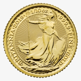 Britannia 2019 1/10 Oz Gold Coin"   Src="https - Britannia Gold Coin 2019, HD Png Download, Free Download